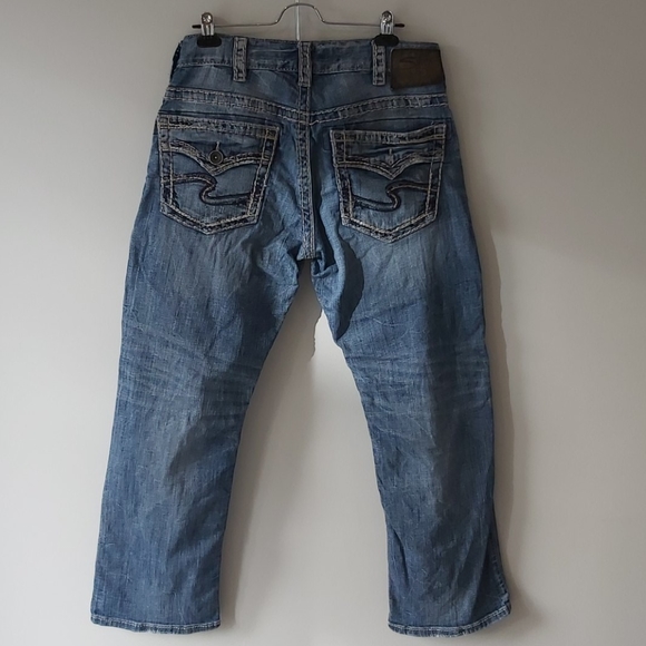 Silver Gordie Jean's Mens Size W31 L33 - Picture 5 of 8